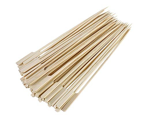 Gmark 7 Bamboo Paddle Skewers 100 ct  Natural Bamboo Paddle Picks  BBQ Picks GM1032A