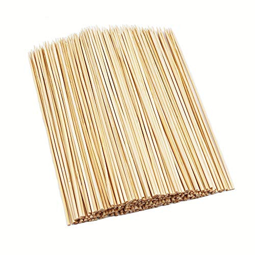 100PCS Natural Bamboo Skewers Bamboo Sticks Skewer Sticks for BBQ  Appetiser  Fruit  Cocktail  Kabob  Chocolate Fountain  Grilling  Crafting  Party ?-