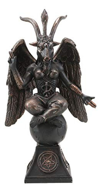 Ebros Gift Church of Satan Sabbatic Goat Idol Baphomet Resin Statue Satanic Occultic Illuminati The Horned God Goat of Mendes Altar Sculpture Figurine Ebros Gift Church of Satan Sabbatic Goat Idol Baphomet Resin Statue Satanic Occultic Illuminati The Horned God Goat of Mendes Altar Sculpture Figurine