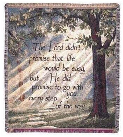 Simply Home Every Step Tapestry Throw Blanket