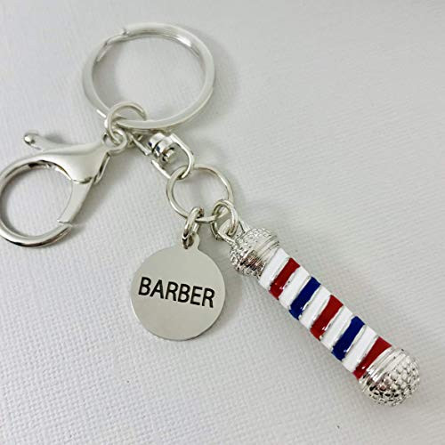 Barber Gift for Men Hairdresser Hair Stylist Keychain