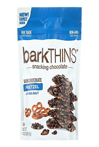 Bark Thins Dark Chocolate Pretzel with Sea Salt  10 oz