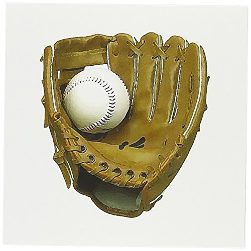 3dRose Baseball Glove - Greeting Cards  6 x 6 inches  set of 6 -gc-4386-1-