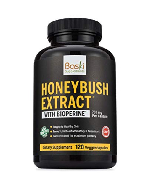 Baski Supplements Natural Honeybush Extract Pill Treatment for Acne Eczema Psoriasis Rosacea Relief - Vitamin Remedy Reduces Skin Inflammation and Baski Supplements Natural Honeybush Extract Pill Treatment for Acne Eczema Psoriasis Rosacea Relief - Vitamin Remedy Reduces Skin Inflammation and