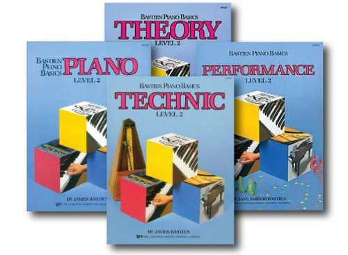 Bastien Piano Basics Level 2 - Learn to Play Four Book Set - Includes Level 2 Piano  Theory  Technic  and Performance Books
