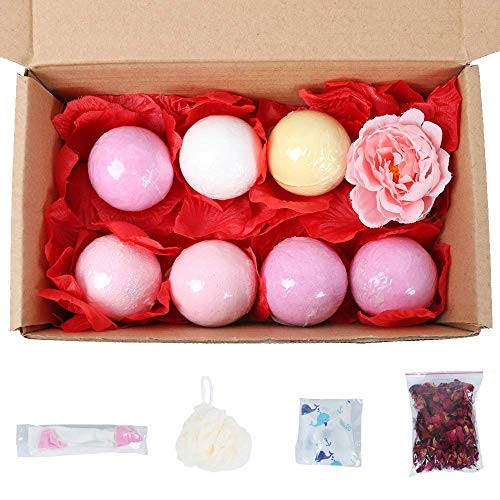 TRLYC Bath Bombs Organic and Natural Bath Bombs for Women and Girl Bath Bombs Total 7 Pack