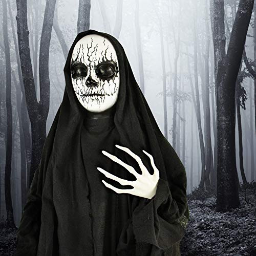 Haunted Hill Farm HHLADY-1FLSA Life Size Animatronic Reaper  Indoor-Outdoor Halloween Decoration  Multi