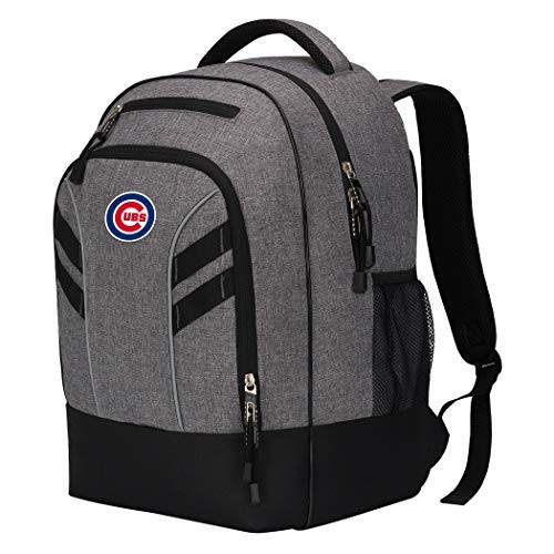 Officially Licensed MLB Chicago Cubs Razor Backpack  19 x 8 x 12 in  Gray