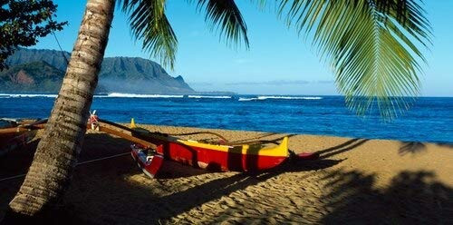 Posterazzi Beach Boat Hanalei Bay Kauai HI USA Poster Print -27 x 9- Posterazzi Beach Boat Hanalei Bay Kauai HI USA Poster Print -27 x 9-