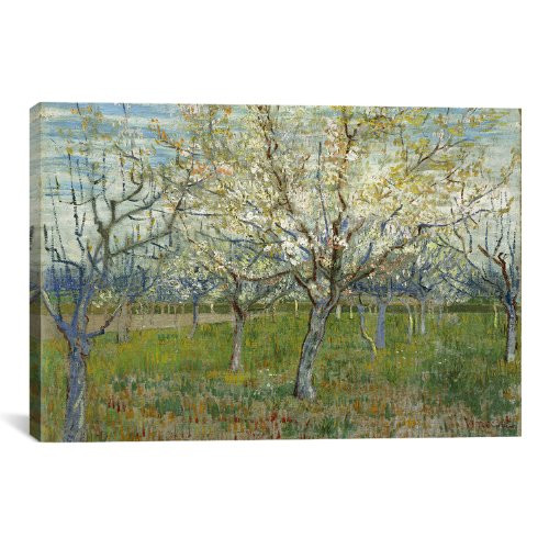 iCanvasART The Pink Orchard Canvas Art Print by Vincent van Gogh, 18 by 12-Inch