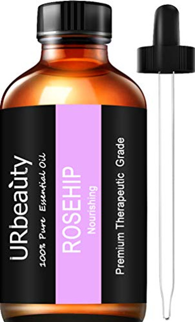 URPOWER Rosehip Oil  4 Ouce- 120ml 100 Pure Rose Hip Oil  Natural Cold Pressed Rosehip Seed Essential Oil for Face  Nails  Hair  Skin
