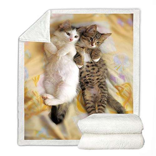 Cat Fleece Throw Blanket Animal Print Sherpa Blanket Cute Kitten Pattern Kids Boys Girls Throw Blanket Soft Plush Bed Couch Blanket Twin -Cat Twin-60 Cat Fleece Throw Blanket Animal Print Sherpa Blanket Cute Kitten Pattern Kids Boys Girls Throw Blanket Soft Plush Bed Couch Blanket Twin -Cat Twin-60