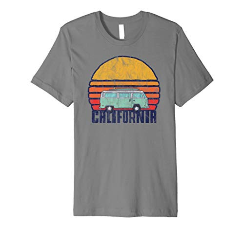 Retro California Hippie Van Beach Bum Surfer T-Shirt