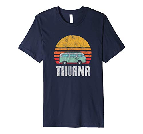 Retro Tijuana Hippie Van Beach Bum Surfer T-Shirt