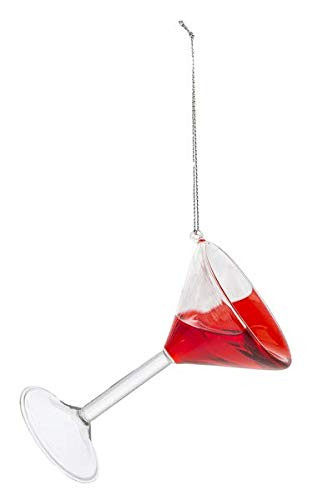 Ganz Berry Merry Martini Glass Ornament