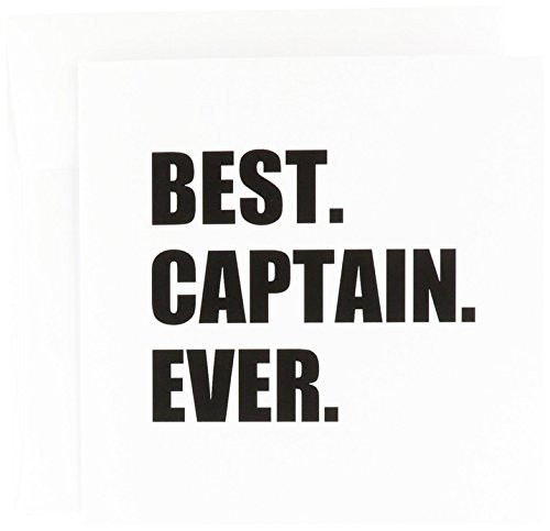 Best Captain Ever- for ship boat sailing army police - Greeting Card  6 x 6 inches  single -gc-179764-5-