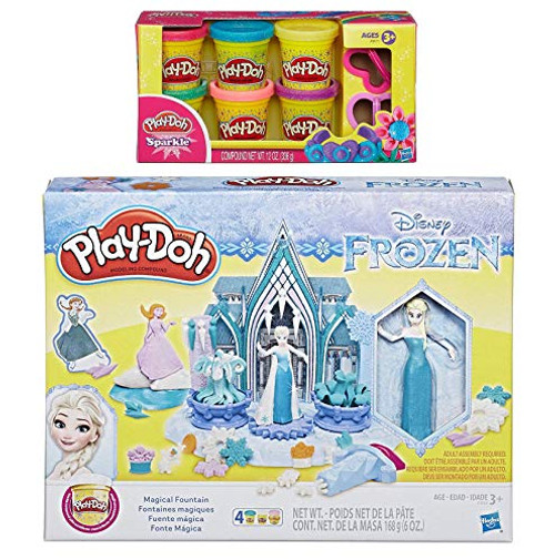 PD Play-Doh Disney Frozen Magical Fountain + Play-Doh Sparkle Compound Bundle PD Play-Doh Disney Frozen Magical Fountain + Play-Doh Sparkle Compound Bundle