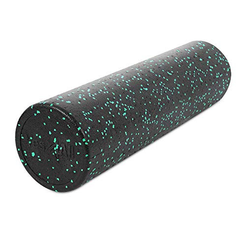 Yes4All 18 Inch Foam Roller-Back Roller  High Density Foam Rollers  EPP Round Foam Roller for Physical Therapy and Exercise -Green Speckled-