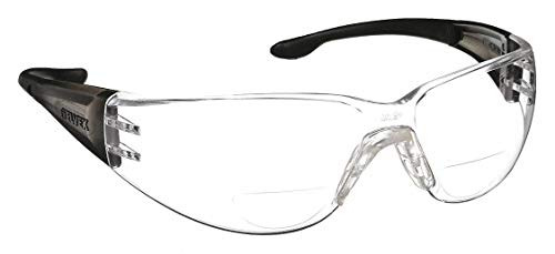 Elvex RX-400 Clear Polycarbonate BiFocal Safety Glasses with -3-0 Diopters-