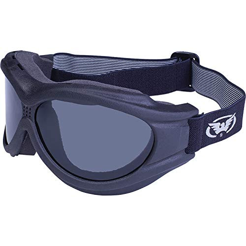 HOT LEATHER Global Vision Big Ben Motorcycle Goggles with Black Frames - Smoke Lenses HOT LEATHER Global Vision Big Ben Motorcycle Goggles with Black Frames - Smoke Lenses