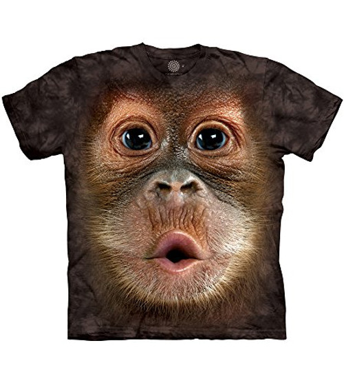 The Mountain Unisex-Adults Big Face Baby Orangutan Black XL The Mountain Unisex-Adults Big Face Baby Orangutan Black XL