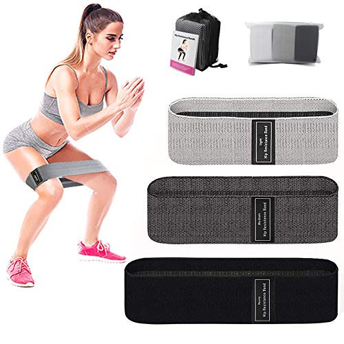 BIMZUC Resistance Bands for Legs and Butt  Non Slip Booty Bands Exercise Workout Bands for Squat Glute Hip Training Home Fitness Yoga Pilates