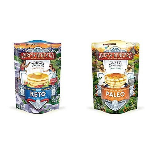 Birch Benders Keto Pancake and Waffle Mix  Low-Carb  High Protein  16 Ounce -Pack of 1- and Paleo Pancake and Waffle Mix by Birch Benders  Low-Carb  High Pr