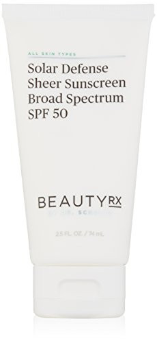 BeautyRx by Dr. Schultz Solar Defense Sheer SPF 50 Sunscreen, 2.5 Fl Oz