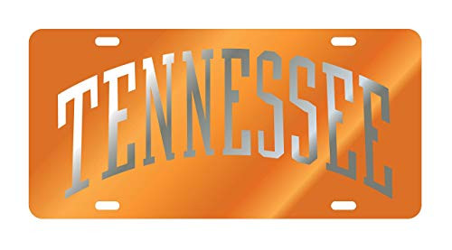UT TENNESSEE VOLS Mirrored Auto License Plate Tag