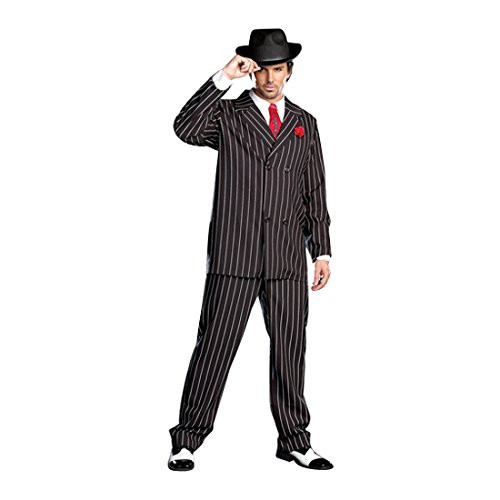 Dreamgirl Mens Gangsta Costume  Black-White  Xx-Large Dreamgirl Mens Gangsta Costume  Black-White  Xx-Large
