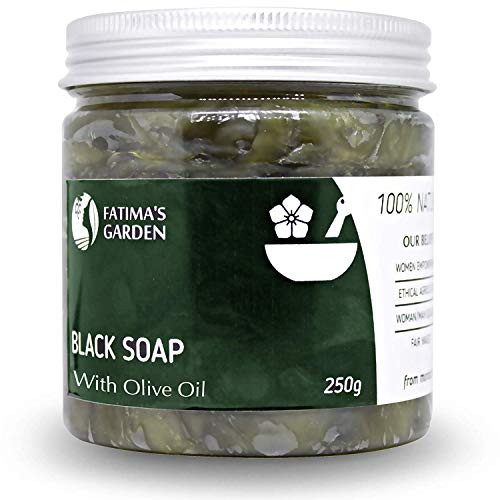 Black Soap -Beldi Soap- with Olive Oil by Fatimas Garden - 100 natural Moroccan Black Soap  Body Scrub  Pure and Natural  Purifying  Cleansing  exfoli