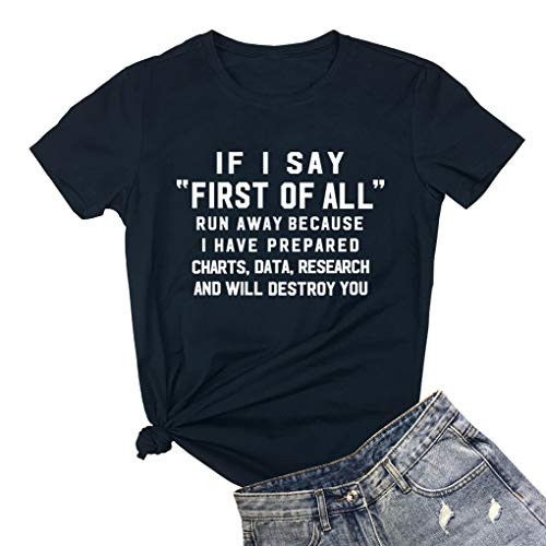 BLACKOO Women Cute T Shirt Juniors Graphic Tops Teen Girls Tee Black Medium