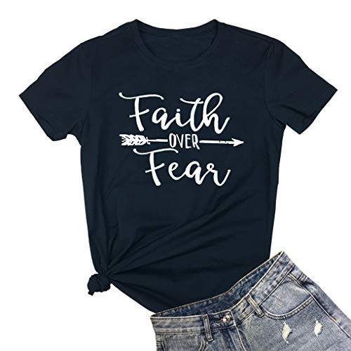 BLACKOO Women Cute T Shirt Juniors Graphic Tops Black X-Large