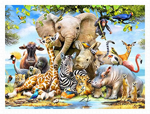 Pintoo - H2043 - Howard Robinson - Africa Smile - 1200 Piece Plastic Puzzle