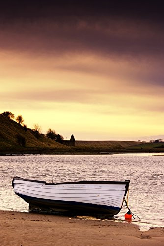 Posterazzi DPI1847336 Boat On Seashore Alnmouth Northumberland England Poster Print  12 x 19