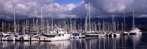 Posterazzi Boats Harbor Santa Barbara California USA Poster Print -36 x 12- Posterazzi Boats Harbor Santa Barbara California USA Poster Print -36 x 12-