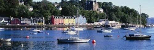 Posterazzi Boats docked at a harbor Tobermory Isle of Mull Scotland Poster Print  -36 x 12-