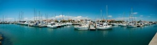 Posterazzi Boats docked in the small harbor Saintes-Maries-De-La-Mer Bouches-Du-Rhone Provence-Alpes-Cote dAzur France Poster Print  -40 x 12- Posterazzi Boats docked in the small harbor Saintes-Maries-De-La-Mer Bouches-Du-Rhone Provence-Alpes-Cote dAzur France Poster Print  -40 x 12-