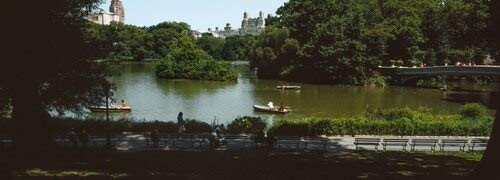 Posterazzi Boats in a pond Central Park Manhattan City New York State USA Poster Print -27 x 9- Posterazzi Boats in a pond Central Park Manhattan City New York State USA Poster Print -27 x 9-