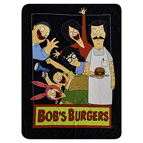 Bobs Burgers Fleece Throw Blanket - Bob Tina and Louise Belcher Throw Blanket-Family Photo- Bobs Burgers Fleece Throw Blanket - Bob Tina and Louise Belcher Throw Blanket-Family Photo-