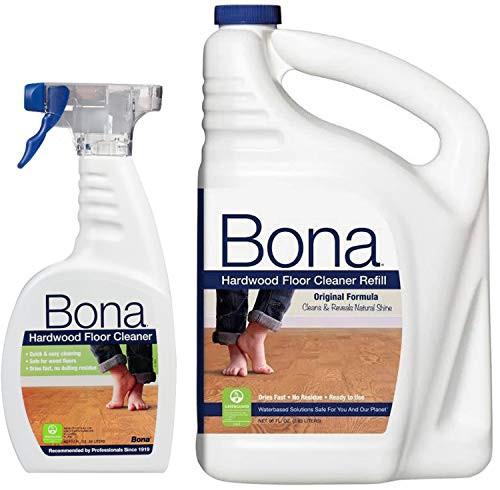 Bona Hardwood Floor Cleaner  Original Formula  96 Ounce Refill  Plus Bonus 22 Ounce Spray