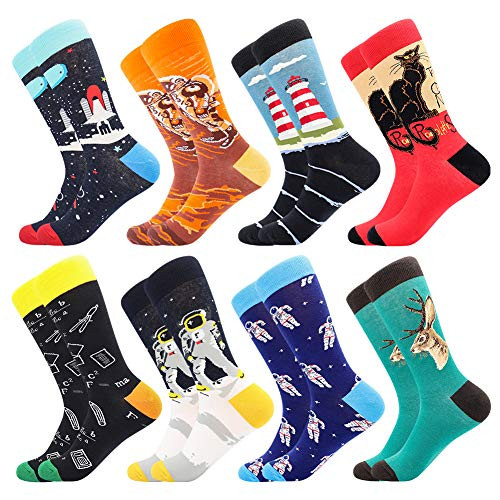 Mens Funny Dress Socks Fun Colorful Socks Crazy Novelty Funky Cool Cute Design Printed Crew Socks Casual Socks Mens Funny Dress Socks Fun Colorful Socks Crazy Novelty Funky Cool Cute Design Printed Crew Socks Casual Socks