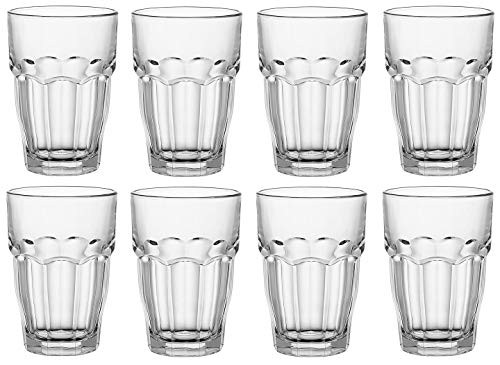 Bormioli Rocco Galassia Drinking Glasses -Rock Bar HB -12-5 oz-- - 8 pc--
