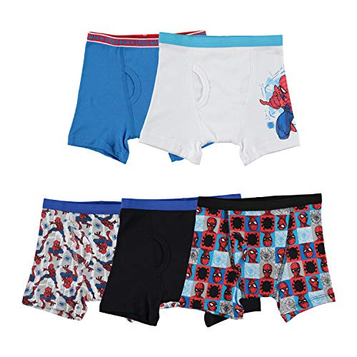 Marvel Little Boys Spiderman 5 Pack Boxer Brief  Assorted  4