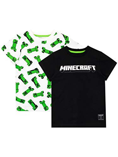 Minecraft Boys T-Shirt Pack of 2 Size 7 Multicolored