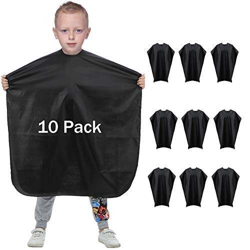 Bqueen Waterproof Professional Hair Salon Capes Hair Cut Hairdressing Salon Cape Hairdressers Barbers Cape Gown for Styling Hair Cut Hairdresser Black