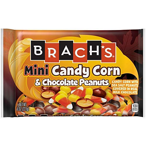 Brachs Mini Candy Corn and Sea Salt Chocolate Peanuts  8 Ounce  2 Count
