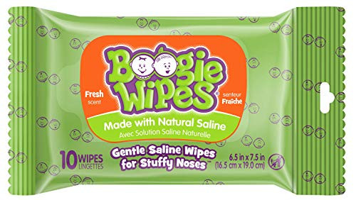 Boogie Wipes Gentle Saline Wipes  Allergy Relief - Fresh Scent - 10 ct