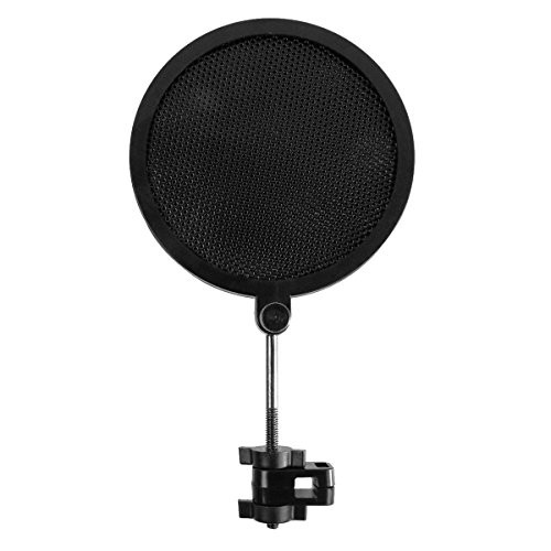 CamDesign 8CM Pop Filter Studio Microphone Mic Wind Screen Pop Filter Mask Shield Gooseneck for Studio Microphone Shock Mount Broadcasting Recording a