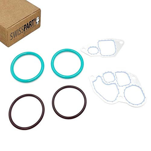 Oil Cooler Gasket Seal O-ring Kit for Ford F250 F350 F450 F550 E350 E450 E550 1994-2003 Super Duty 7-3L Powerstroke Diesel
